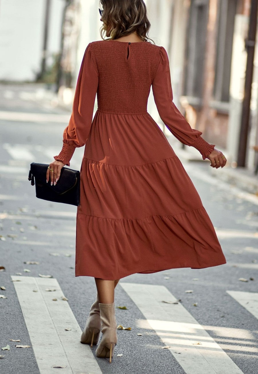 MaKayla Shirred Dress