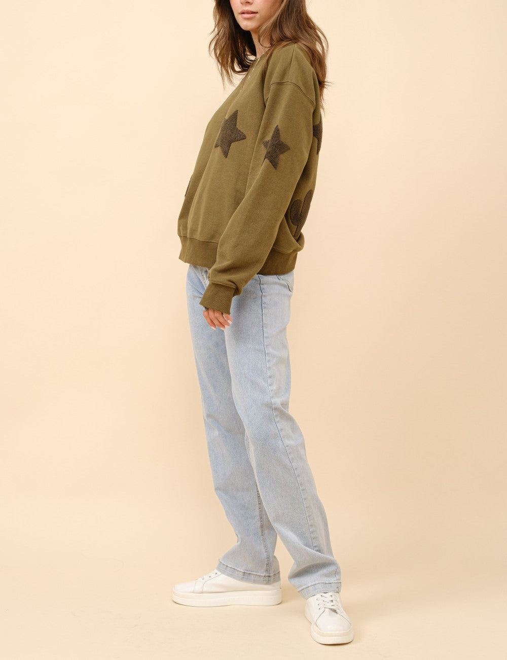 Tara Western Patchwork Sweatshirt