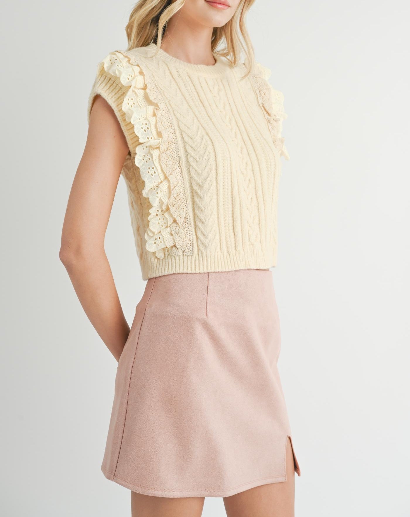 Shira Lace Sweater Tank