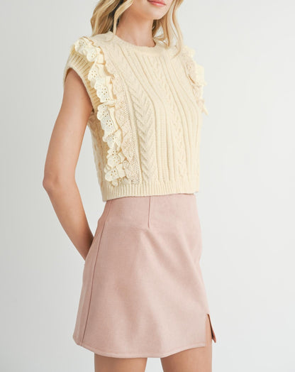 Shira Lace Sweater Tank
