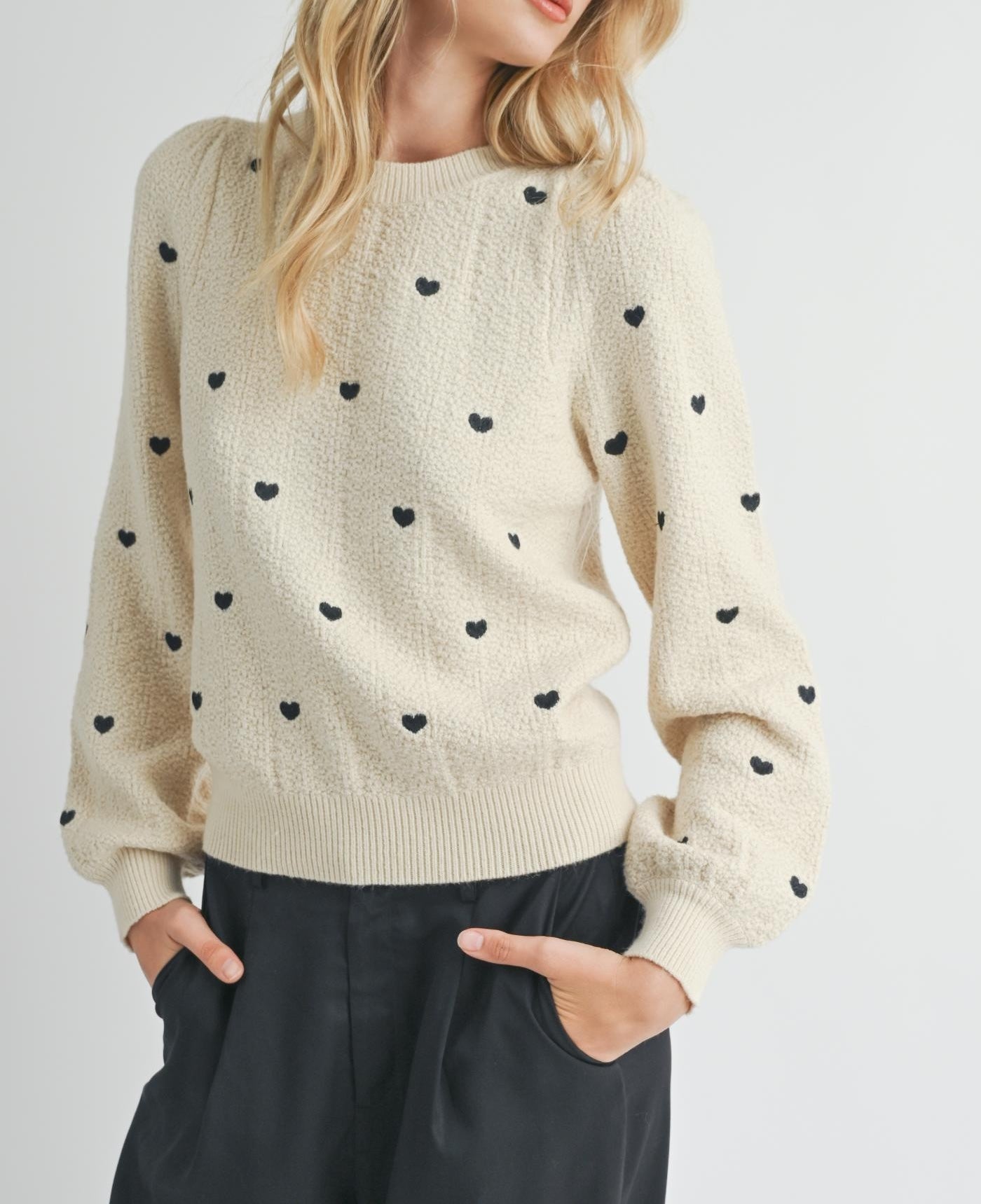 KryChelle Heart Sweater