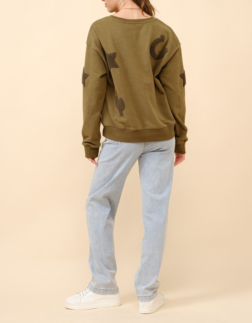 Tara Western Patchwork Sweatshirt