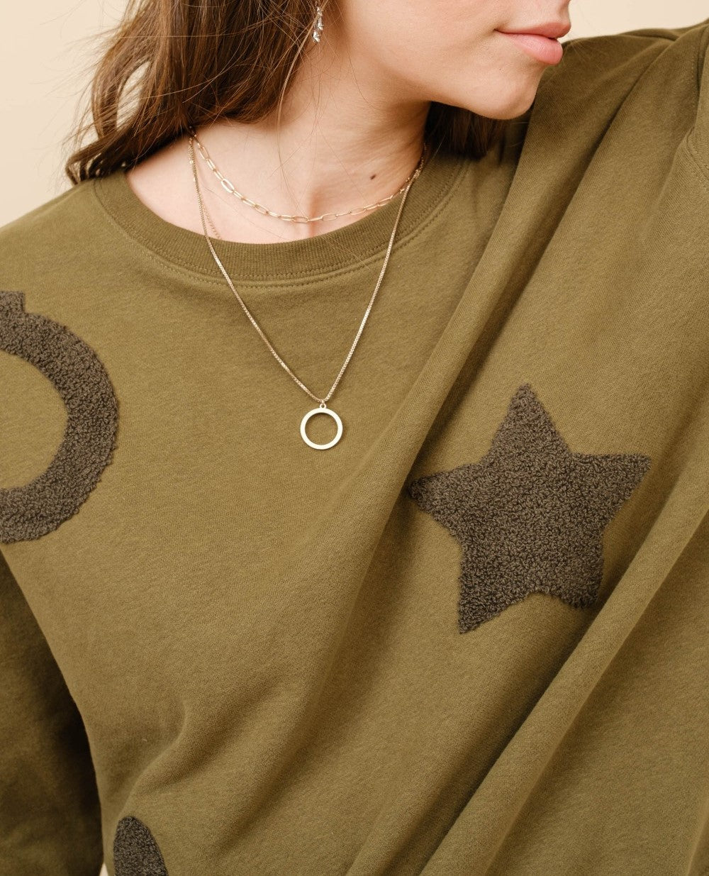 Tara Western Patchwork Sweatshirt