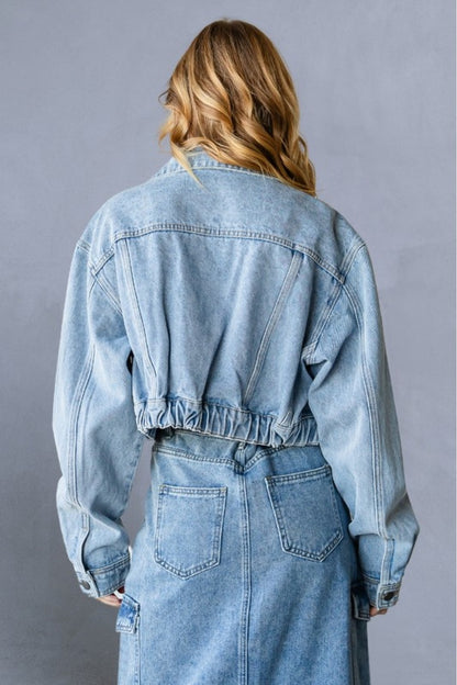 Michelle Denim cropped jacket